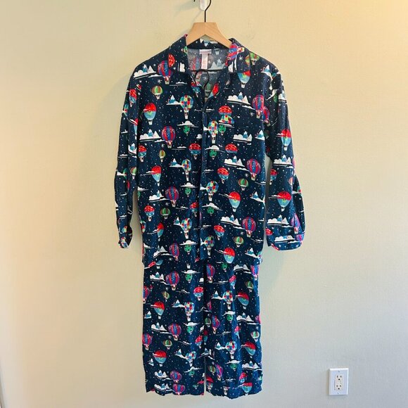 Wondershop 2-Piece Flannel Pajama Set Mens Size Small Hot Air Balloon Print - Picture 2 of 9